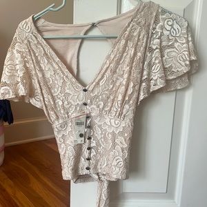 Anthropologie x-small pink shirt